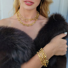 Load image into Gallery viewer, Women's Patterned Paperclip Necklace