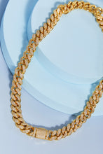 Load image into Gallery viewer, Cubic Zirconia Curb Chain Necklace